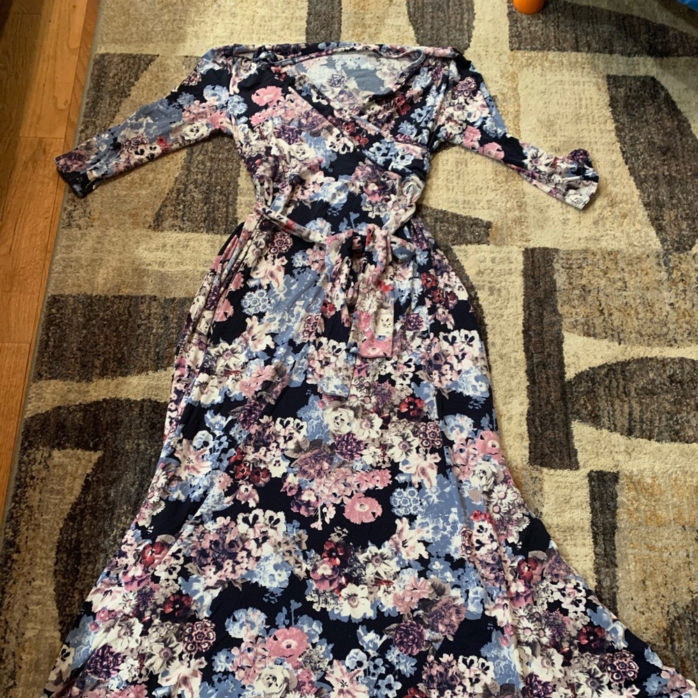 Pinkblush floral maternity dress